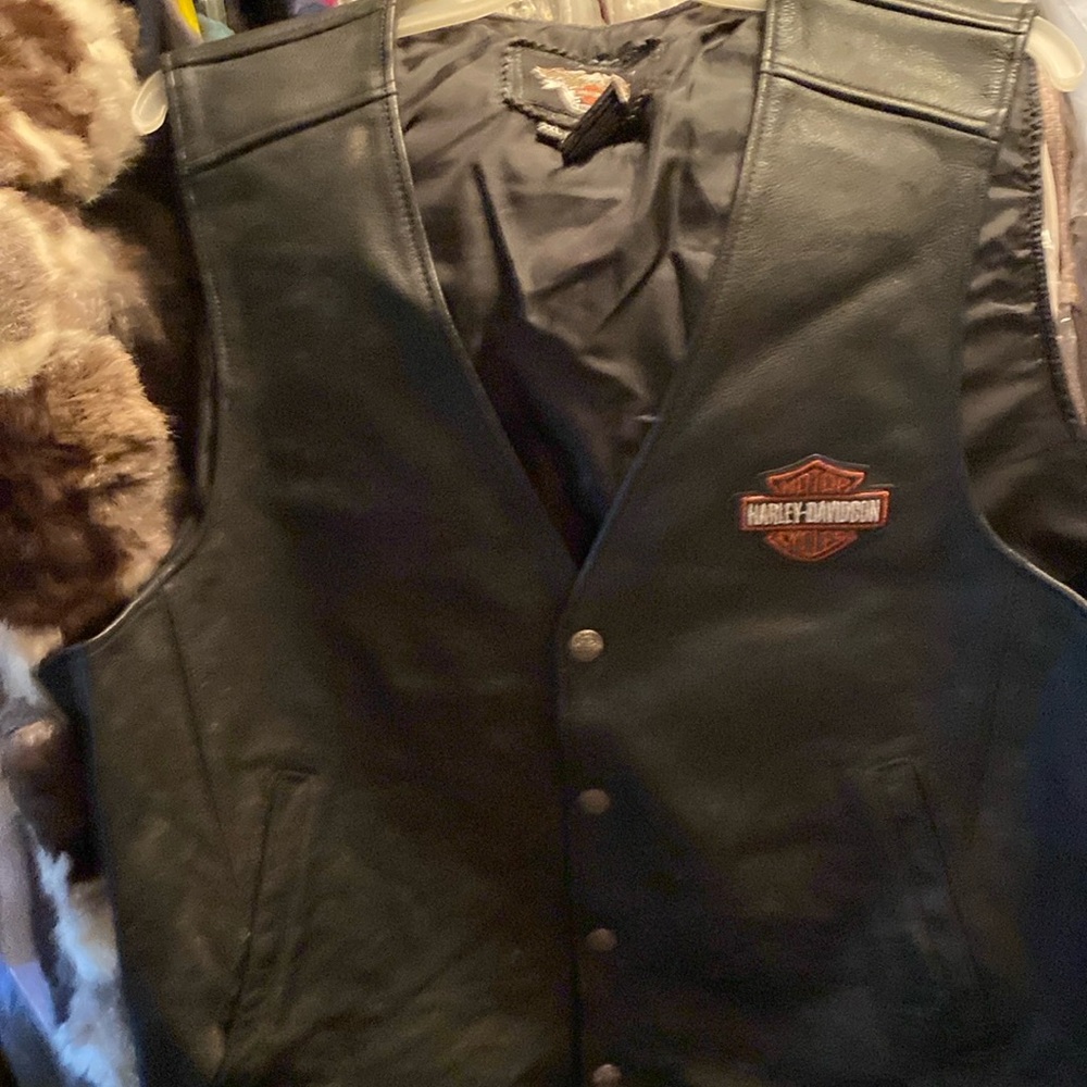 Harley-Davidson Black Leather Vest